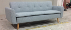 Gray Moveable Convertible Sofa Bed / Home Decoration Lightweight Sofa Bed