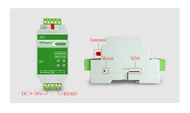Переходное устройство передачи данных Modbus RTU модема рельса DIN RS485 для решений IOT
