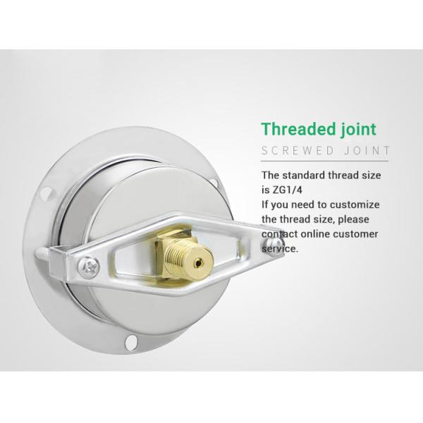 YE60ZTK U Clamp Capsule Manometer Pressure Gauge with High Accuracy Back Connection