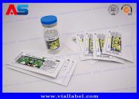 Hologram Custom Peptide Label With Small Bottles Caps Free Design for glass vials