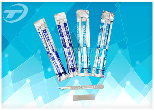 Стерильный медицинский скальпель бальде устранимых продуктов нержавеющий с пластиковой ручкой