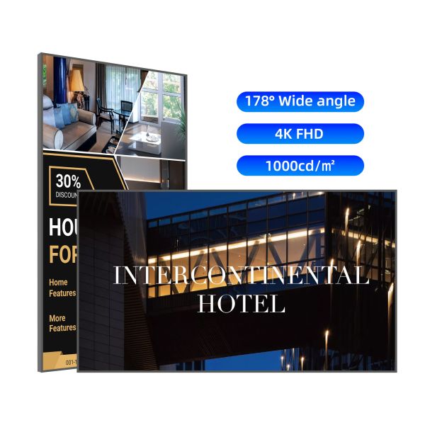 LCD 4K Digital Signage Displays 65