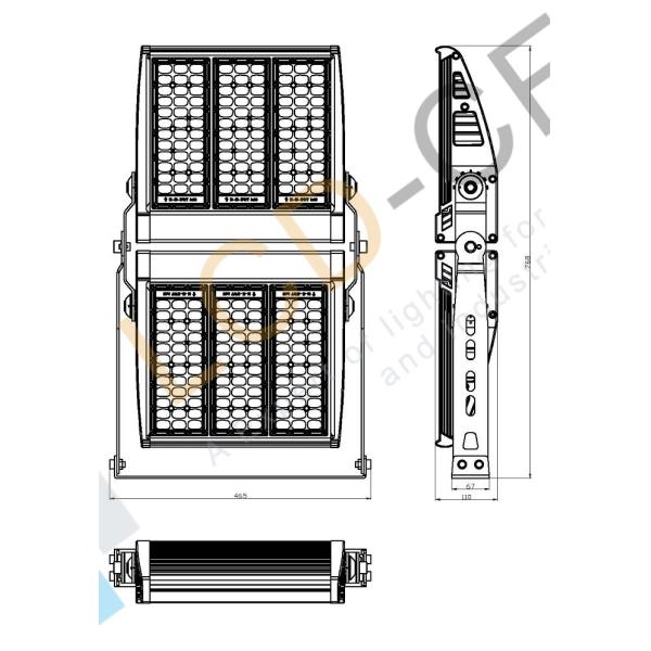 SMD5050 Stainless Steel Waterproof Marine LED Flood Lights