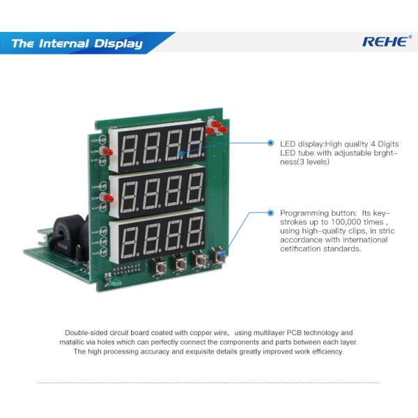 Three  phase multi amp volt Hz digital panel Meter support RS485 11kv panel power meter