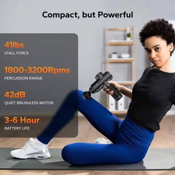 12 Speeds Vibration Timing Control Massage Gun for Fitness and Muscle Relaxation