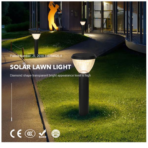 CE Certified Effective Solar Powered Bollard Lights Ouotdoor Lawn Lamp For Courtyard Villas