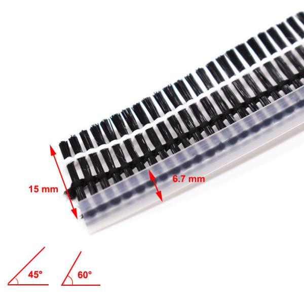 Multi Angle Tilt Screen Wool Pile Brush Seal for Durable Aluminum Doors and Windows Weather Stripping