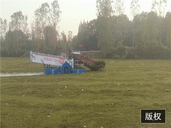 1000m2/h River Water Cleaning Machine Stainless Steel Boat Aquatic Weed Harvester