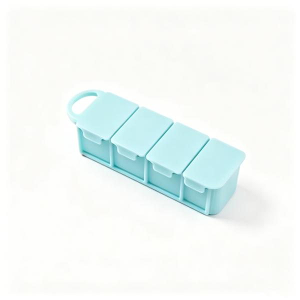 Wholesale Customizable Easy Open Plastic Capsule Organizer Cute PP Material Travel Pill Case Candy Color for Daily Use