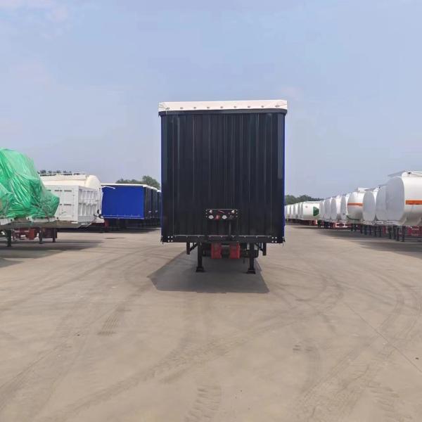 3 Axle Side Curtain Semi Trailer With Tread 1840mm And Wabco Relay Valve