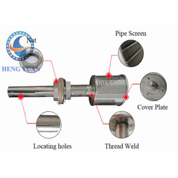 316L Stainless Steel Johnson Screen Filter Nozzle For Water Treatment Equipment
