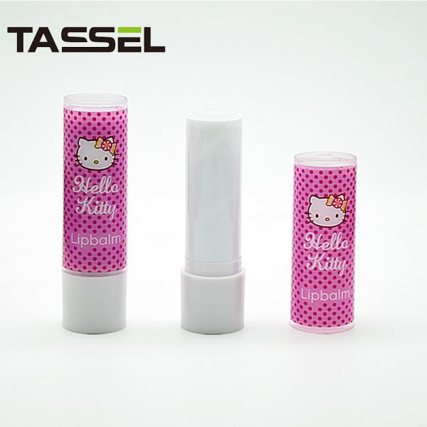 4.8g Cosmetic Round Lip Balm Tubes Hot Stamping Surface For Lip Gloss