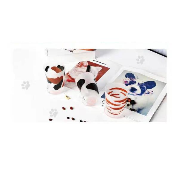 Термальной чашка матированного стекла когтя кота передачи 300мл дунутая рукой