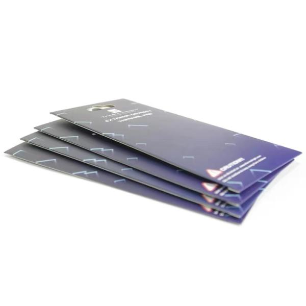 Coated Paper Hang Tab Box Packaging For Silicone CPU Thermal Pads SIM CARD