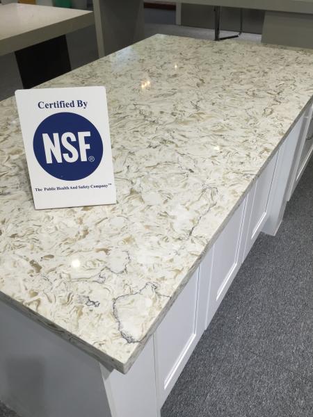 Pre cut quartz stone vanity top Eased Edge Water Absorption < 1.0%