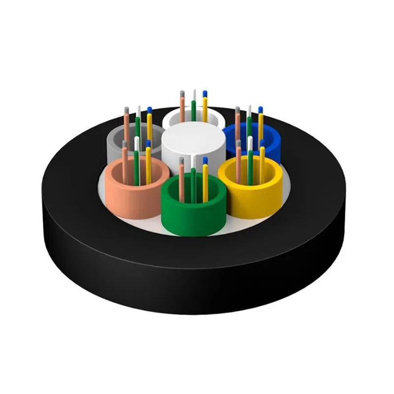 Non Armored Stranded Outdoor Fiber Optic Cable Loose Tube Flame Retardant FRP Gyftzy