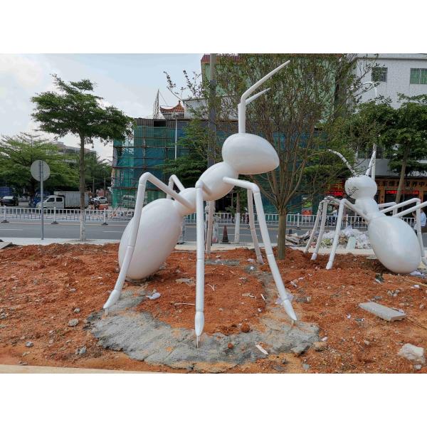 White Ant Metal Animal Sculptures Square Contemporary Garden Ornaments