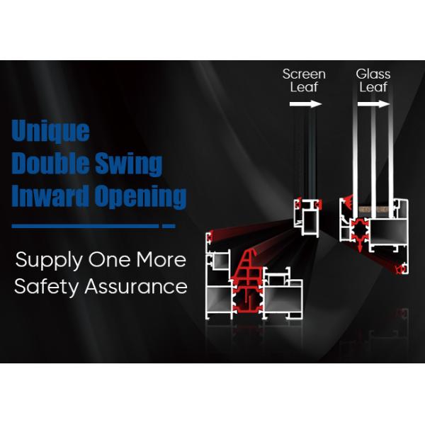 Energy Saving Thermal Insulation Aluminium Tilt And Turn Windows Multi Functions