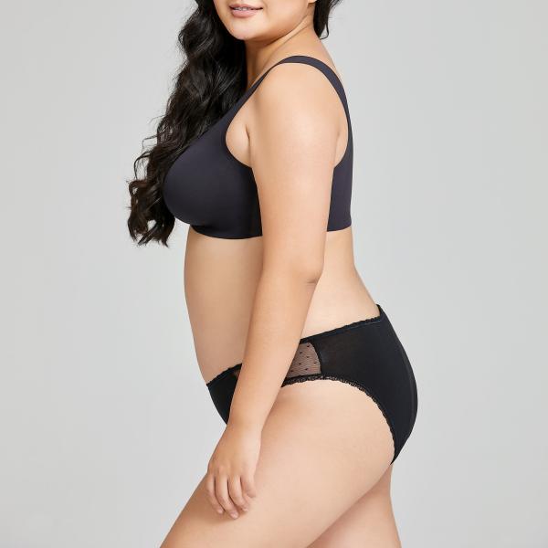 Wholesale Factory Bulk Leak proof 4 layer Transparent Menstrual briefs sexy lace period panties