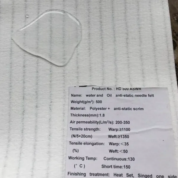 Dust Collect Polyester Antistatic Waterproof Nonwoven Fabric Filter Bag