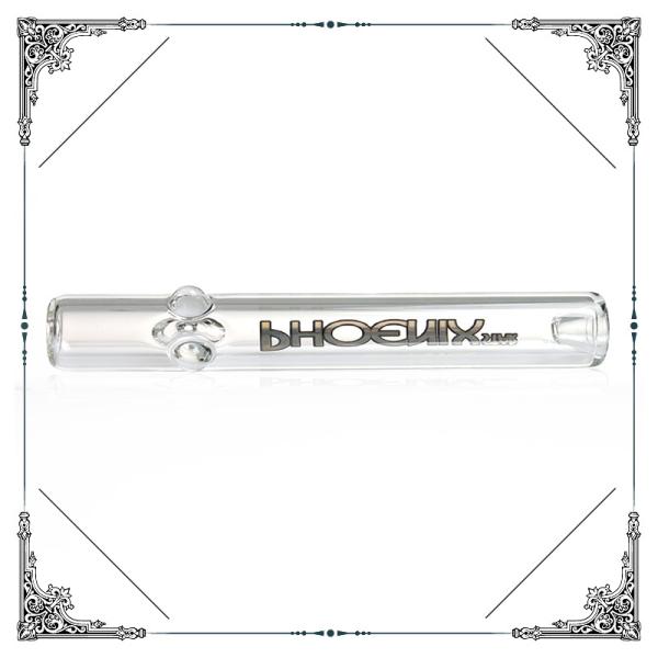 Smoking Glass Tube 7 Inches Streamroller 5mm Thickness Borocilicate Hand Pipes