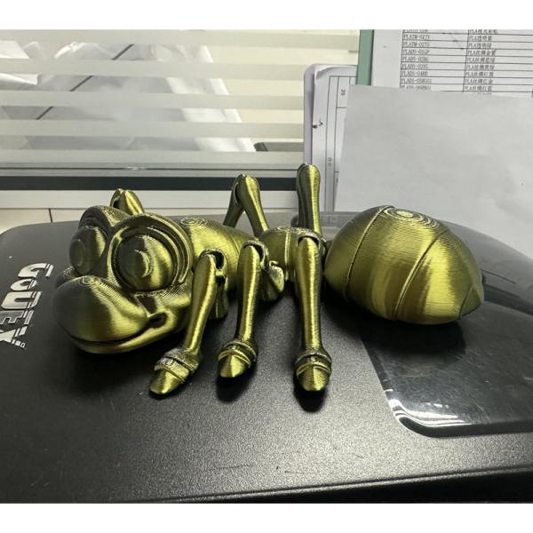 Dual Color Black Gold Silk Filament PLA Professional 3D Printer Toughness Enhanced