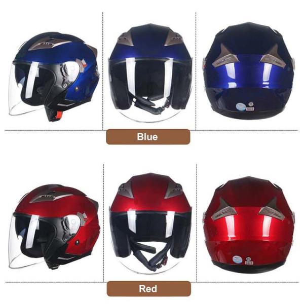 XS/S/M/L/XL/XXL DOT ECE Approved White Open Face Motorcycle Helmet with Visor Anti-fall Breathable