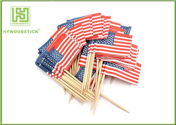 Halloween Decorations Fancy Party Toothpicks , Custom Shaped World Flag Toothpicks