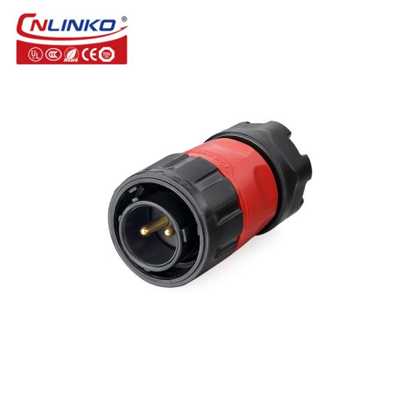 CNLINKO Outdoor 2 Pin Waterproof Plastic Connector M20 Electrical 12v Waterproof Bulkhead Electrical Connectors
