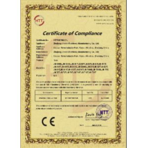 zhe jiang jinben machinery manufacture co.lTD Certifications