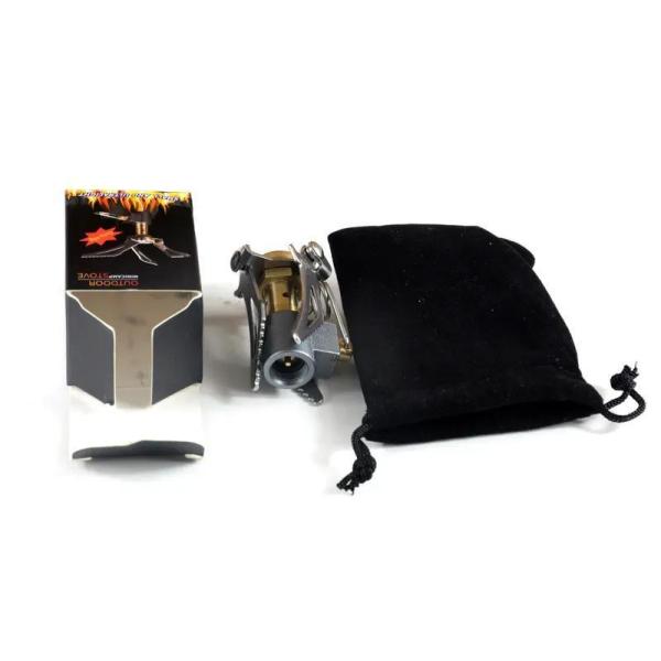 Stainless and Copper Mini Butane Gas Cooking Stove Burner for Outdoor Camping Cooking