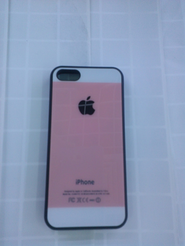 Pink TPU Iphone 5 Hard Shell Case Ultralight Against Oil