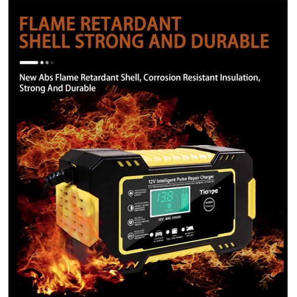 Portable Intelligent Pulse Repair Battery Charger 6A 12V