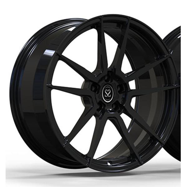 Gloss Black Audi Forged Wheels 21 Inches 139.7mm Pcd Two Piece