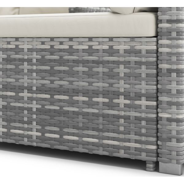 Furniture Wholesaler Outdoor Living Seating Sectional Poly Rattan Wicker Free Combination  Garden Sofa