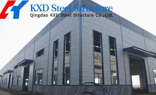 Waterproof Prefabricated Metal Construction Buildings H Section Column Steel Structure