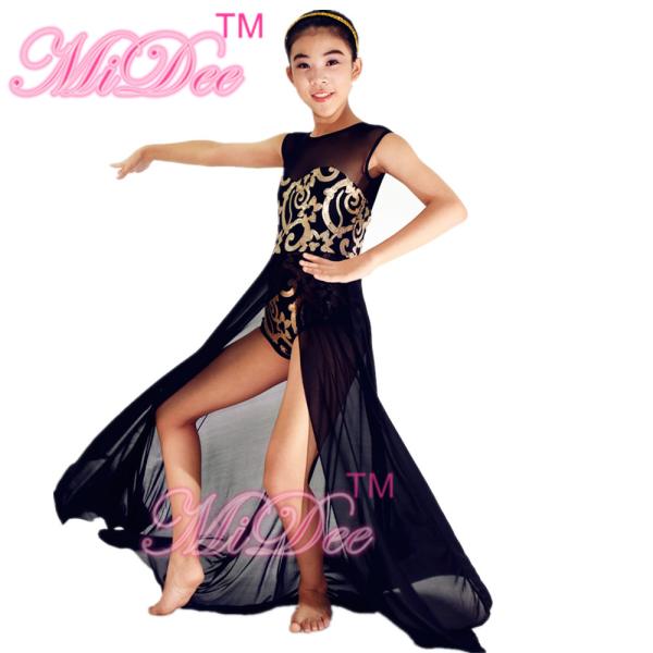 Fancy Floral Sequin Bodice Dress , Sleeveless Floor Length Dress With Leotard Under