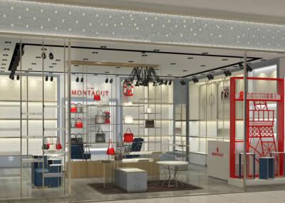 Luxury Retail Shoe Display Shelves , Footwear Display Fixtures Floor Mounted