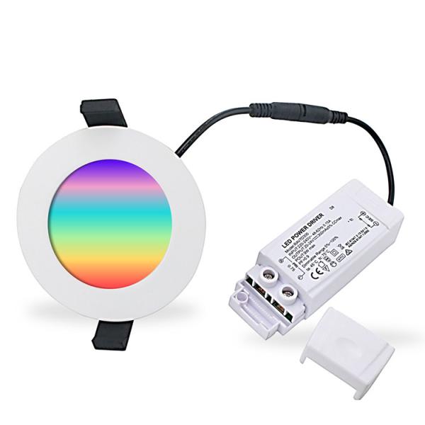 RGB led round flat panel light With 24W 36W Aluminum Alloy+PC for Hotels restaurants and bars