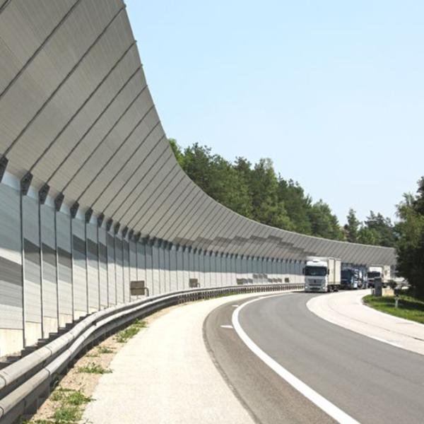 Железнодорожная перфорированная металлическая акустическая панель Стеновая шумозащитная перегородка