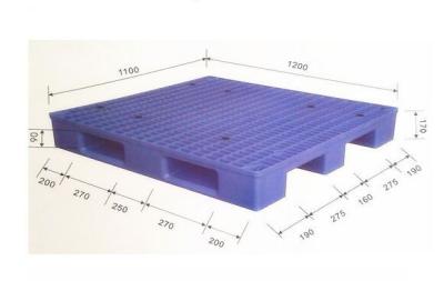 Industrial Warehouse Stackable Plastic Mesh Pallet Single Side Virgin PE Deck