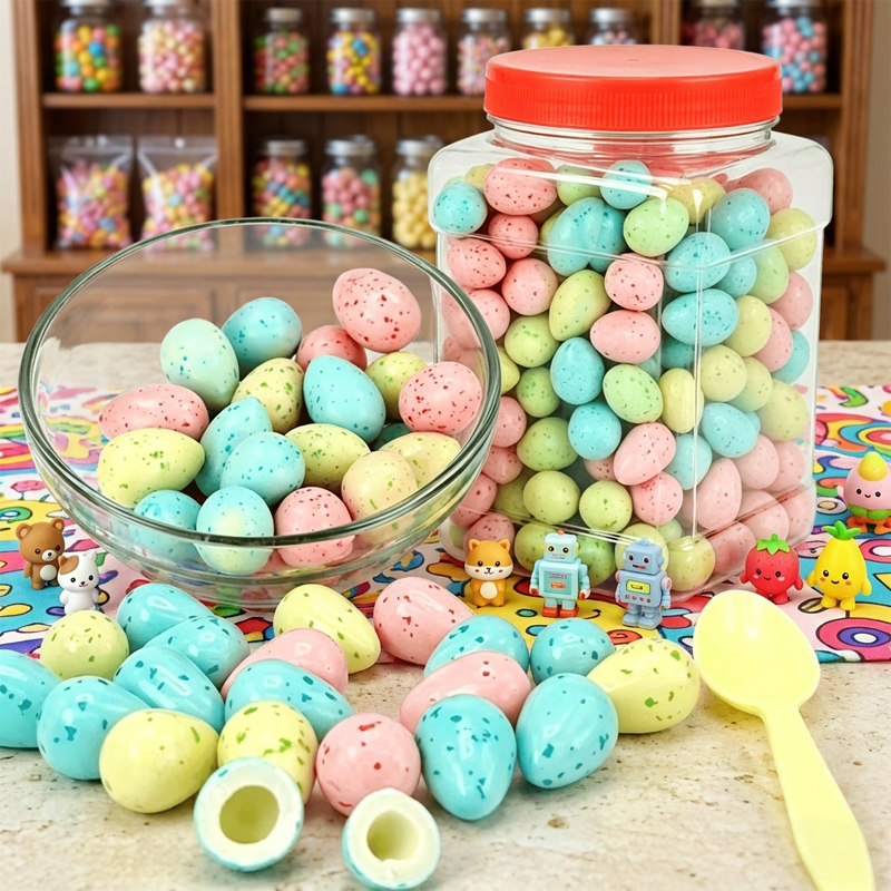 Dinosaur Eggs Shaped Fruit Flavor Bubble Gum Colorful Hollow Sweet Chewing Gum Candy