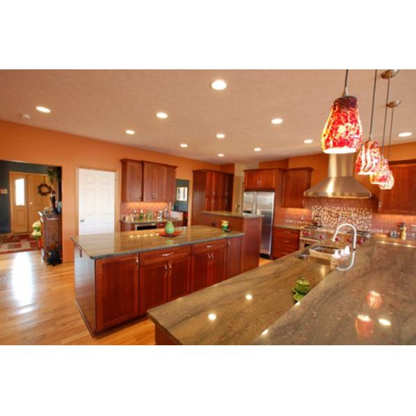 Wild Sea Foam Stone Granite Countertops , Light Green Darker Grays Vein Granite Worktops