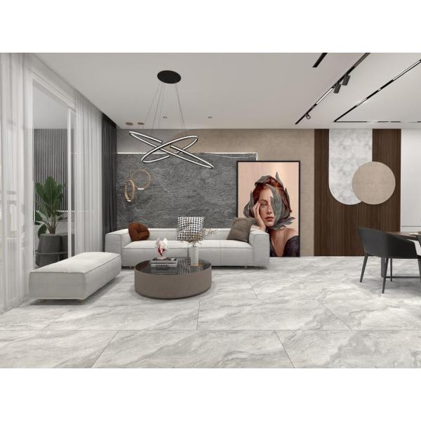 Plancher mural en porcelaine de marbre plaques de pierre sintrées vitrées 600x1200mm Pour les salles de villas