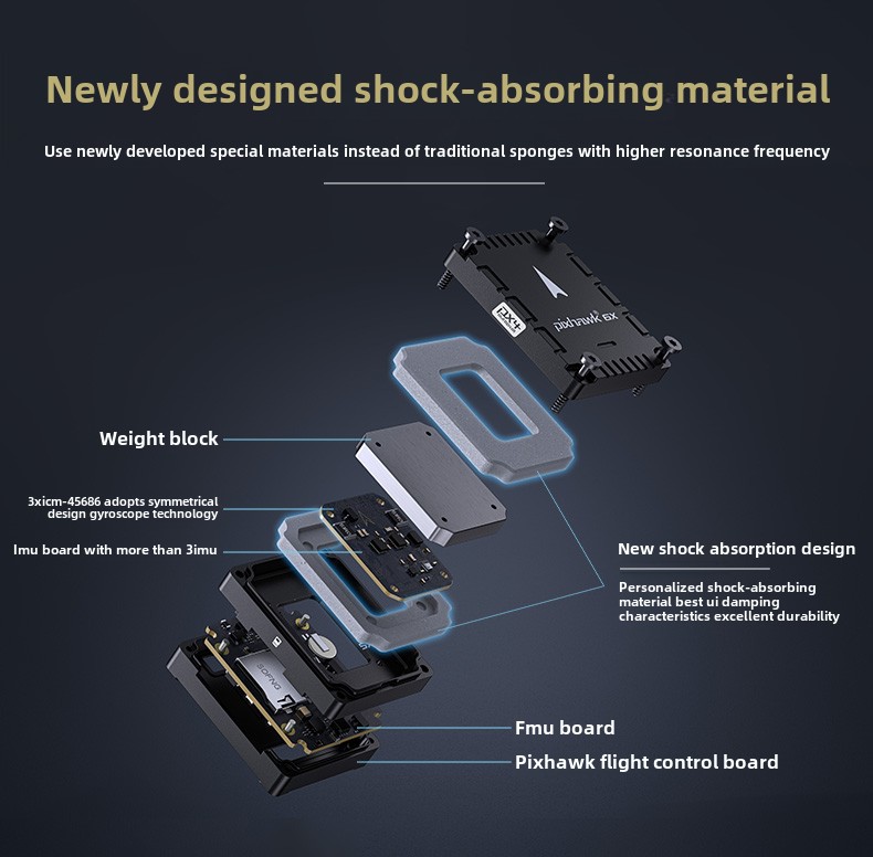 Pixhawk 6X (ICM-45686) V2B Mini Drone Flight Controller GPS Plastic and Metal Material Drones Accessories