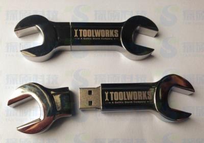 2G/4G/8G/16GB spanner USB key/ metal USB Flash drive customize your logo
