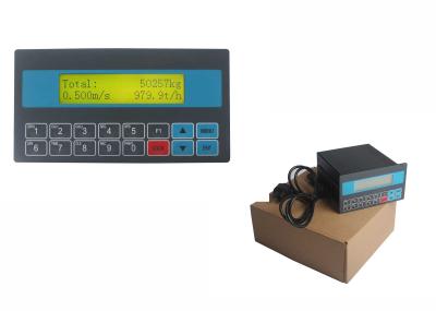 Exposição do LCD que pesa o indicador do instrumento para o pesador da correia com totalizar do peso