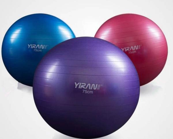 Exercise Ball (55-75cm) Extra Thick Yoga Ball Chair, Heavy Duty Stability Ball