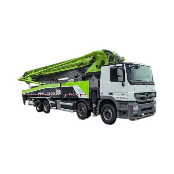 Used/second-hand 2018year Zoomlion Benz Chassis 56m Concrete Pump Truck Ready Mix Cement Boom Pump Construction Work For sale