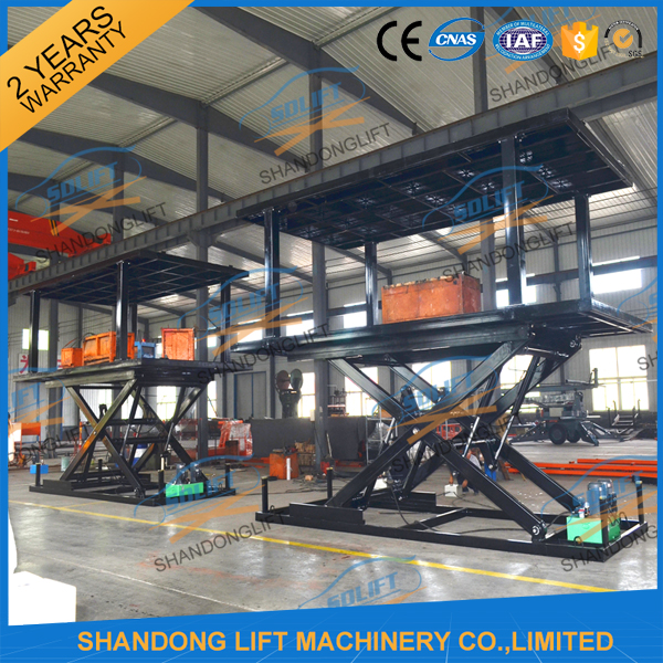 CE ISO SGS Double Deck Car Parking System / 2.5T 2 Car Automotive Vehicle Lifts